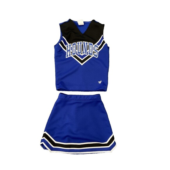 Varsity Set Small YTH +3 "HOUNDS" Cheerleader Uniform Halloween Costume